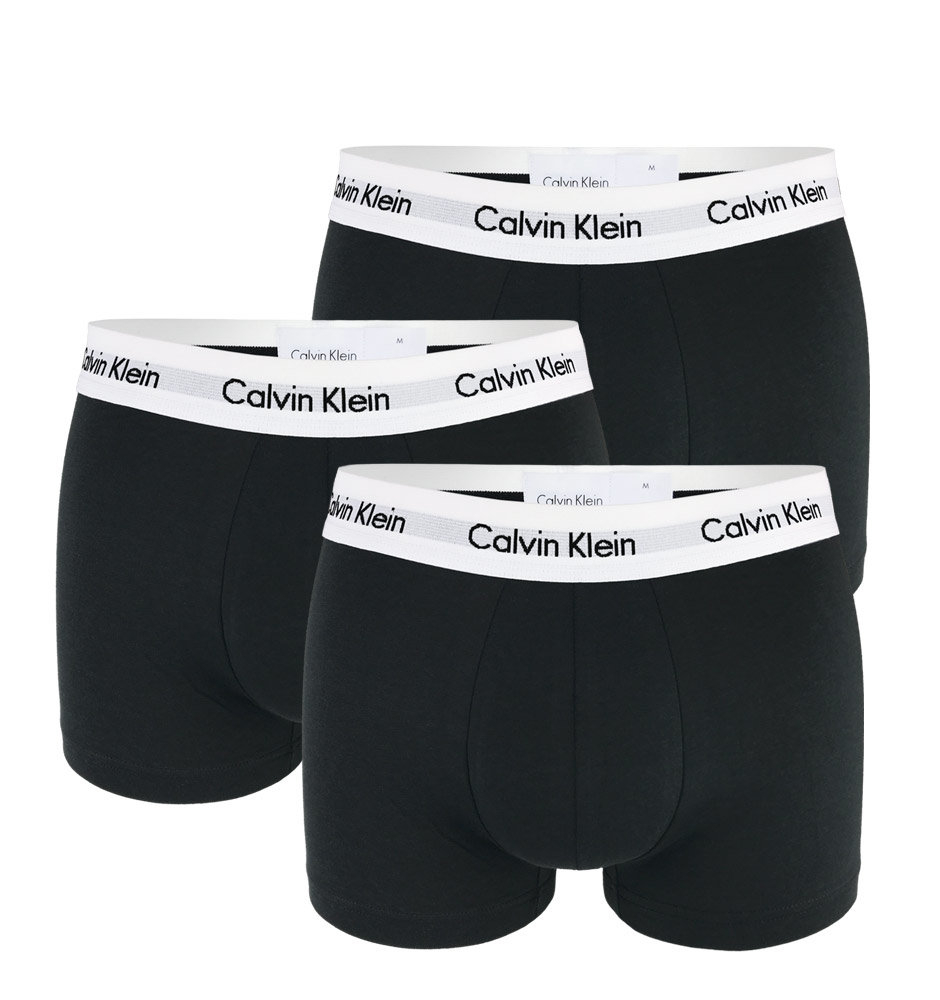 CALVIN KLEIN - 3PACK Cotton stretch black boxerky-XL (101-106 cm)