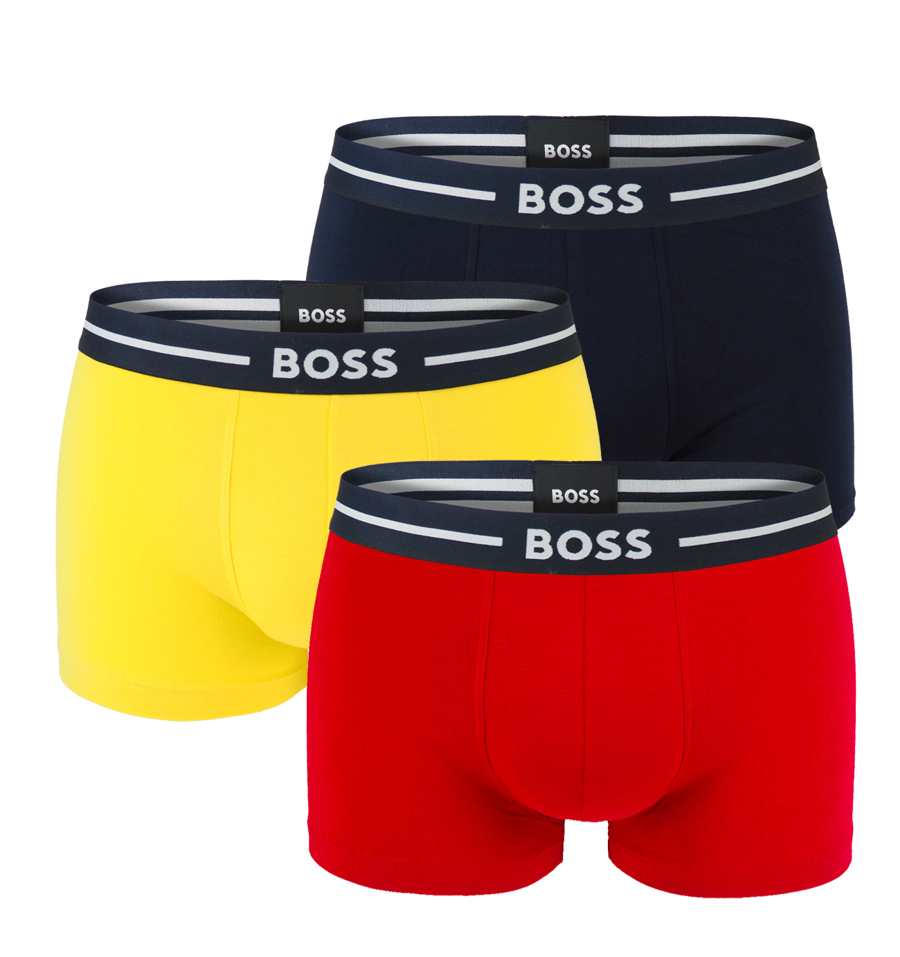 BOSS - boxerky 3PACK cotton stretch BOLD spring color combo - limitovaná fashion edícia (HUGO BOSS)