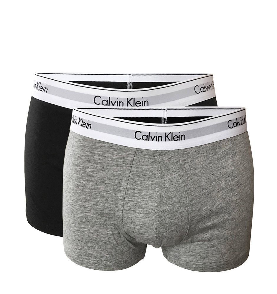 Obrázok Calvin Klein 2Pack - Modern Cotton Stretch čierne a sivé boxerky - XL