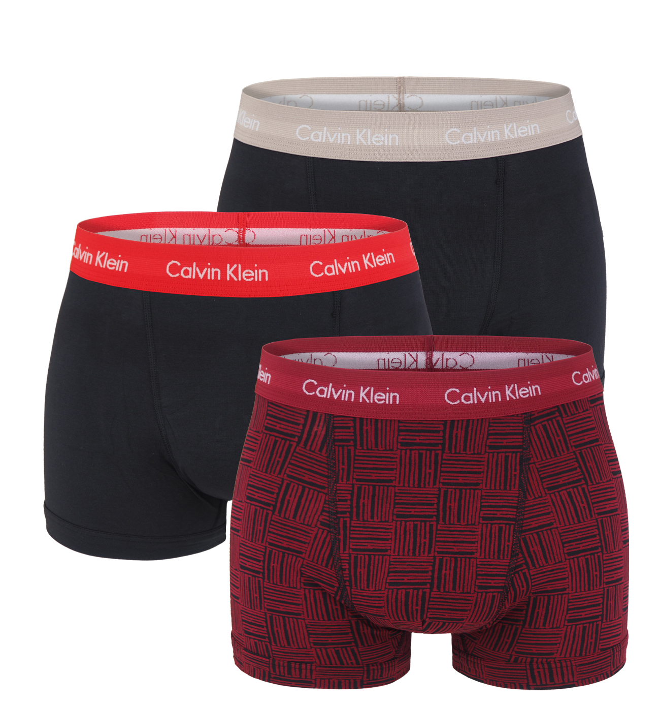 CALVIN KLEIN - boxerky 3PACK cotton stretch classic CALVIN black logo - limitovaná edícia-XL (101-106 cm)