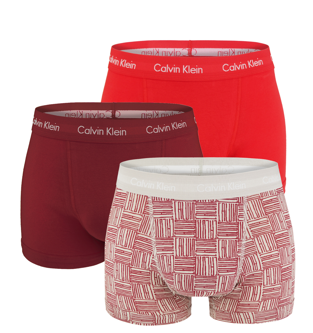 CALVIN KLEIN - boxerky 3PACK cotton stretch classic CALVIN logo - limitovaná edícia-XL (101-106 cm)