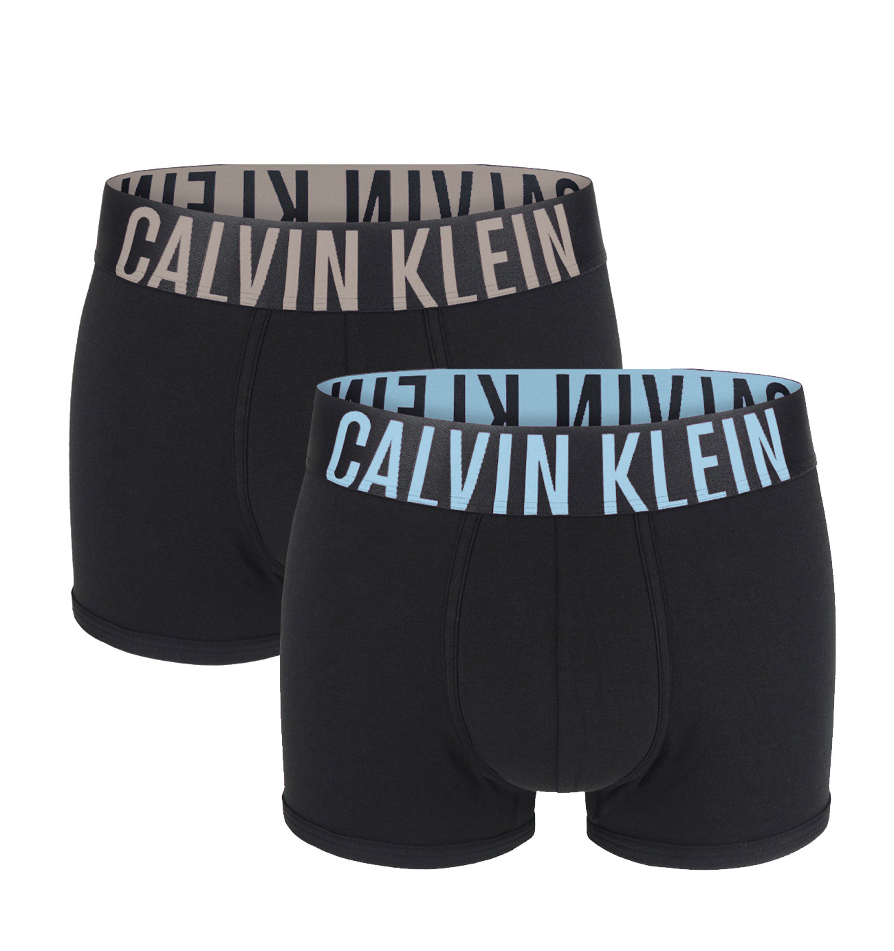 CALVIN KLEIN – boxerky 2PACK Intense power winter color waist – imitovaná edícia