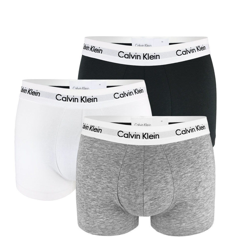 CALVIN KLEIN – 3PACK Cotton stretch black, white, gray boxerky