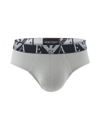 EMPORIO ARMANI - slipy 3PACK stretch cotton nero & pietra combo - limited edition