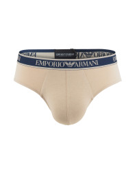 EMPORIO ARMANI - slipy 3PACK stretch cotton marine & rosso - limited edition