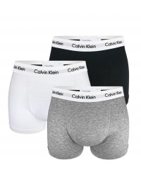 CALVIN KLEIN - 3PACK cotton stretch classic black, white, gray boxerky