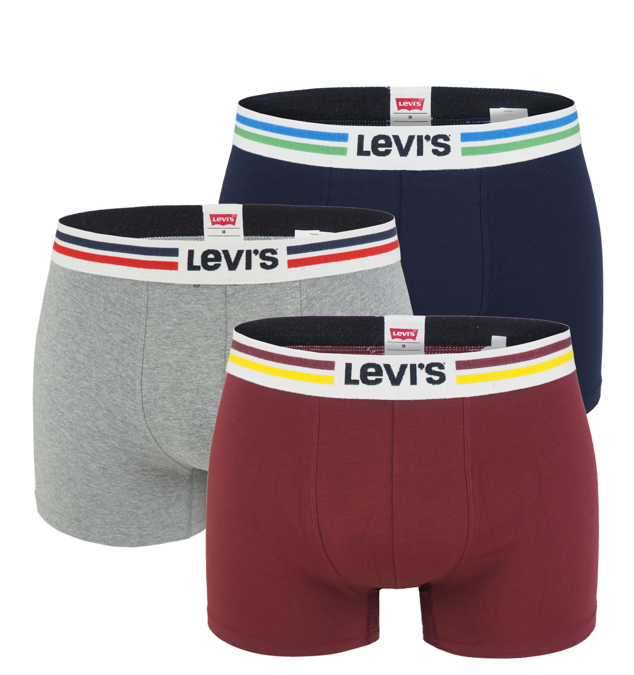 E-shop LEVI`S - boxerky 3PACK Levi`s athleisure multicolor v darčekovom balení-M (82 - 88 cm)