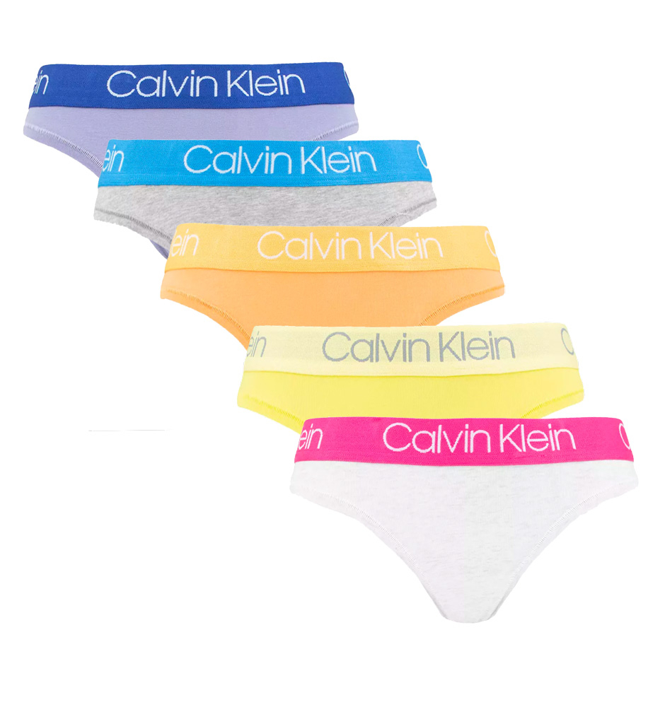 CALVIN KLEIN - nohavičky 5PACK cotton stretch comfort multicolor - limitovaná edícia-S
