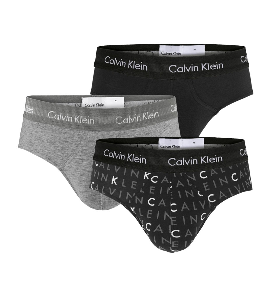 CALVIN KLEIN - 3PACK cotton stretch logo slipy-XL (101-106 cm)